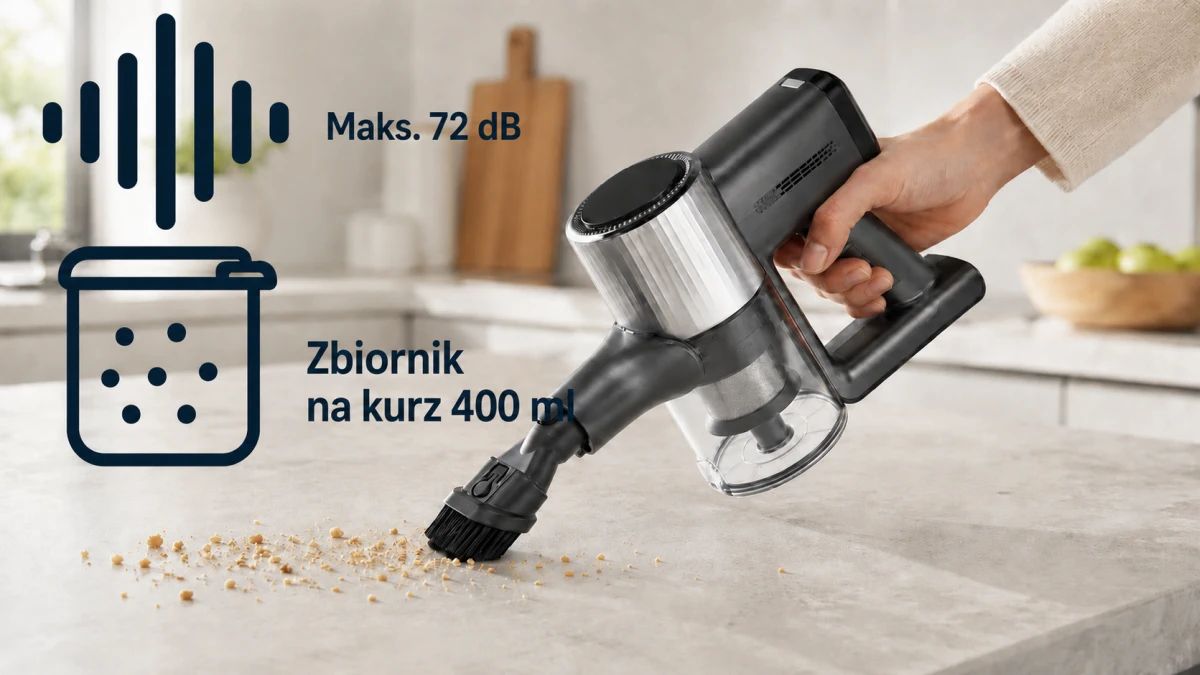 Betriebszeit des Staubsaugers Extralink Home R-706 je nach gewähltem Modus.