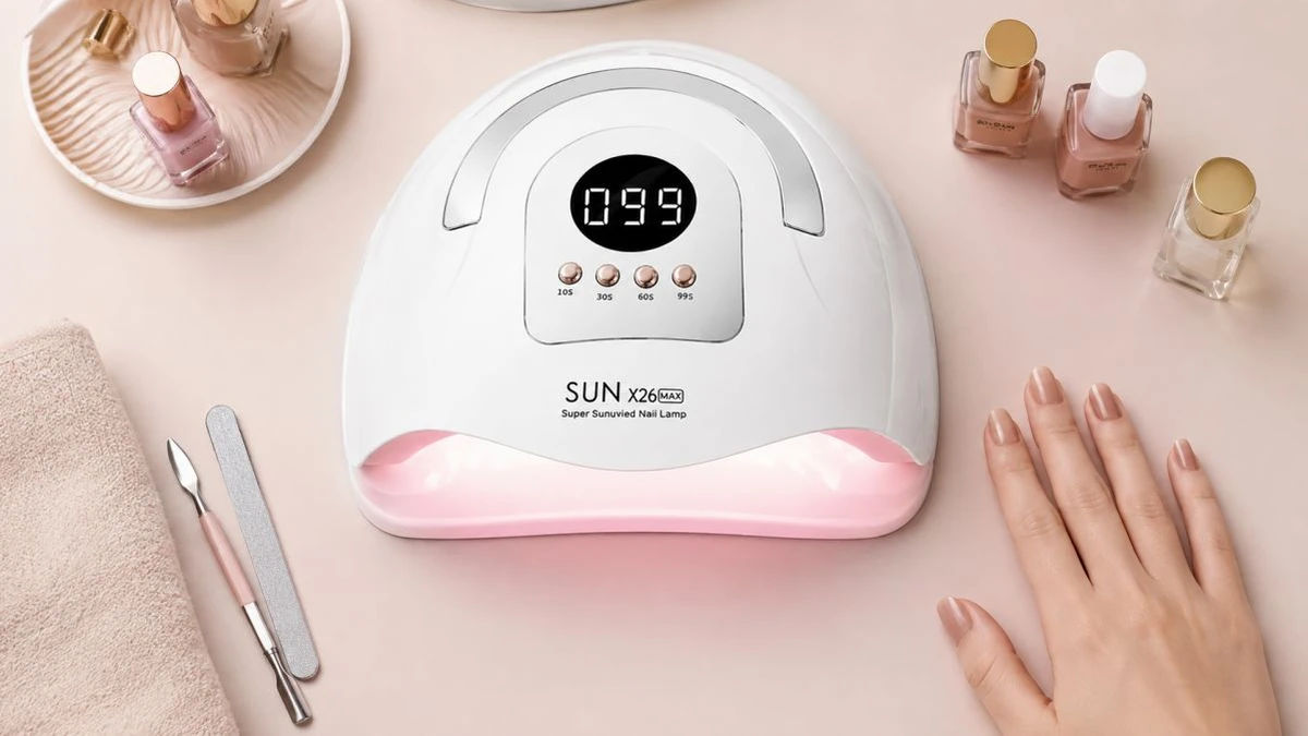 Lâmpada Stay Beauty X26 no posto de manicure