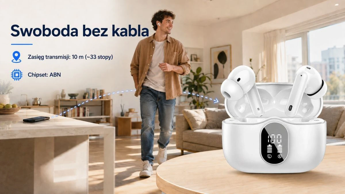 Fones de ouvido Extralink PixelBuds operando na faixa de frequência de 2,402 a 2,480 GHz