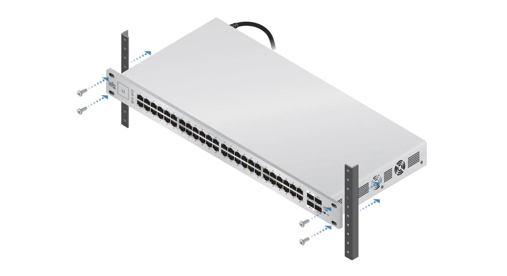 Unii switch us-48-500w montaggio a rack