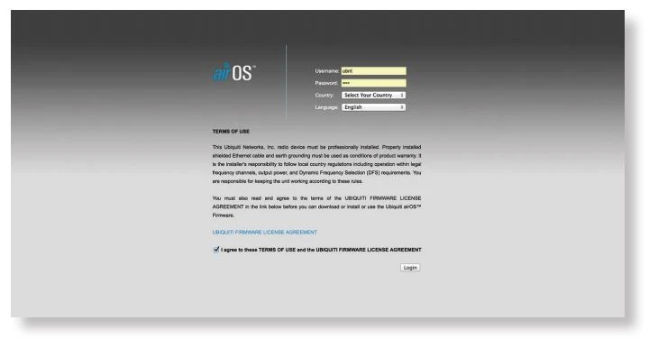 El PowerBeam con el software airOS